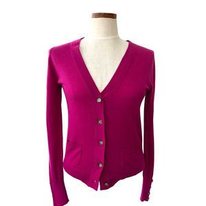 LOFT Magenta Cardigan - Women's Size Small
